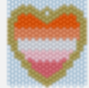Pride Hearts Brick Stitch Pattern - IndigiNature