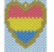 Pride Hearts Brick Stitch Pattern