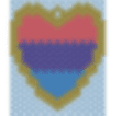 Pride Hearts Brick Stitch Pattern