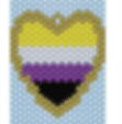 Pride Hearts Brick Stitch Pattern - IndigiNature